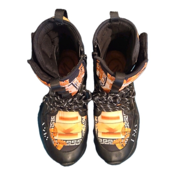 Versace Limited Edition Reacrion x Kith Chain Reaction High Top Sneaker Boots - Picture 3 of 16
